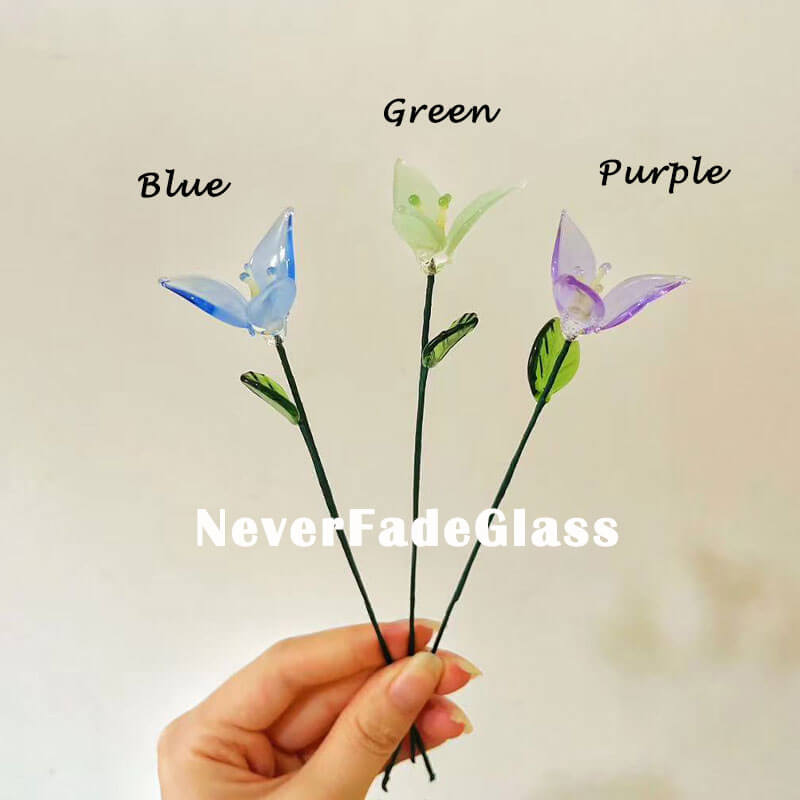 blue glass lily