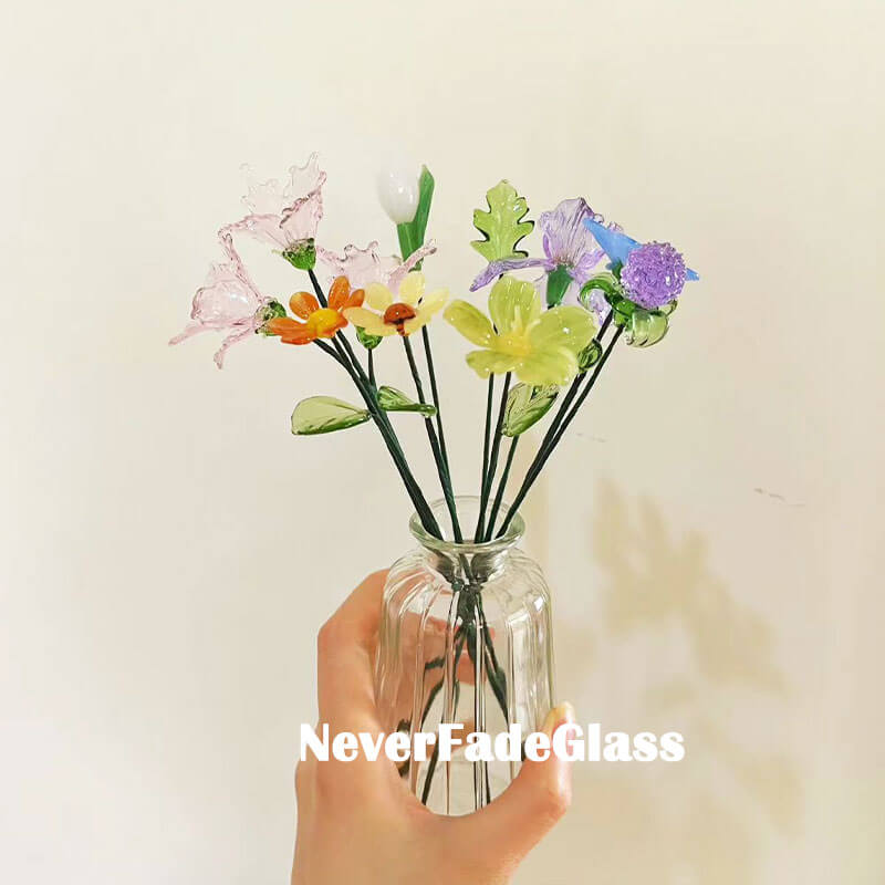 glass iris flower
