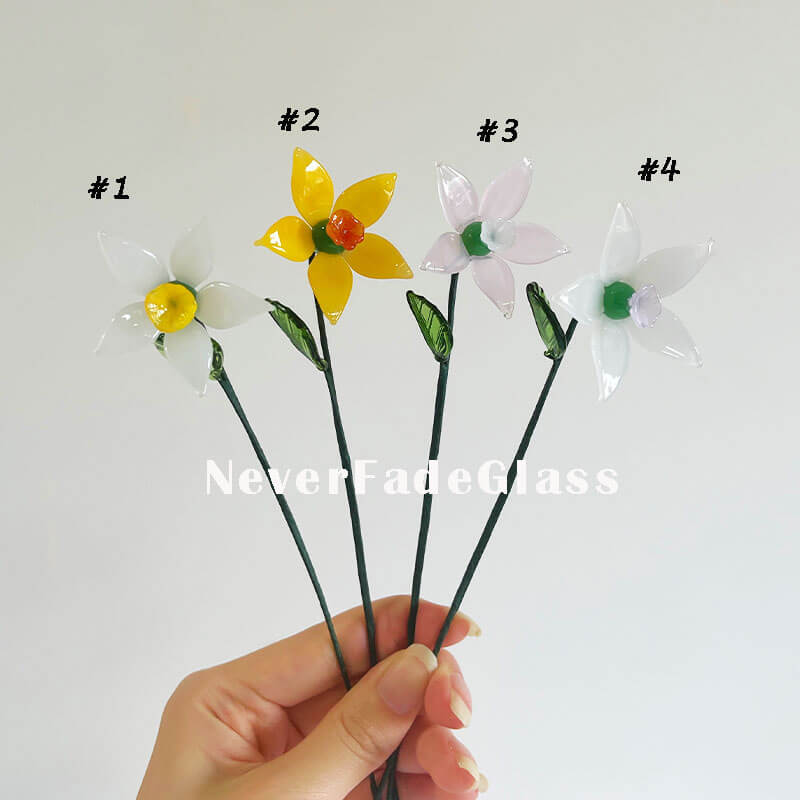 glass sculpture flower