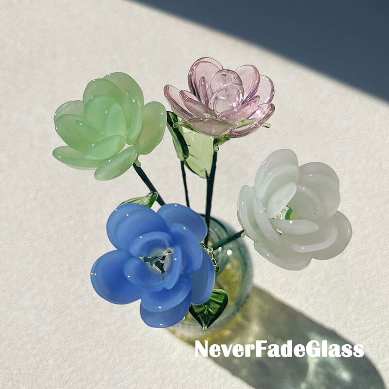 glass rose gift