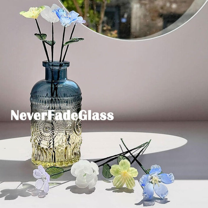 blown glass flowers